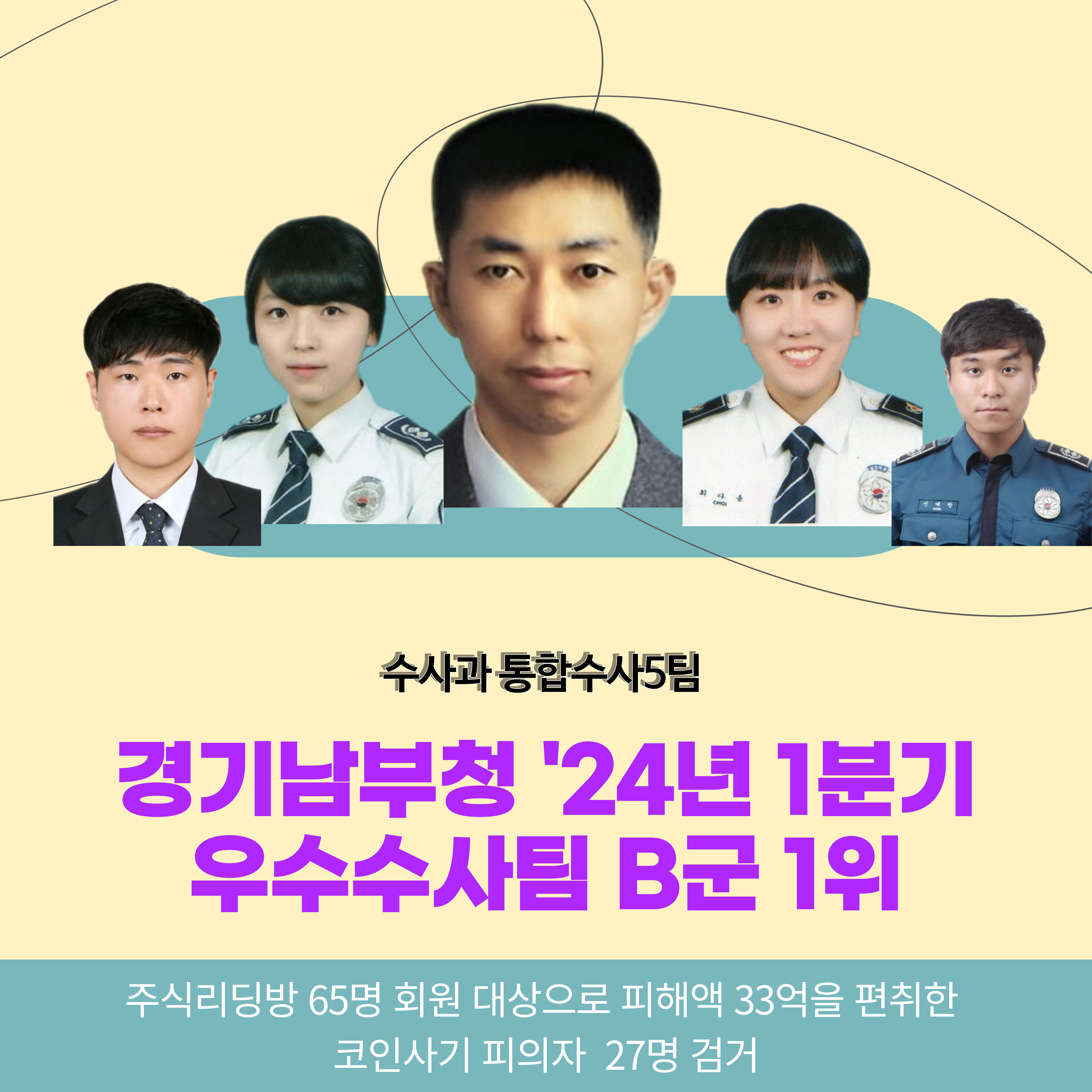 경기남부청 '24년 1분기 우수수사팀 B군 1위